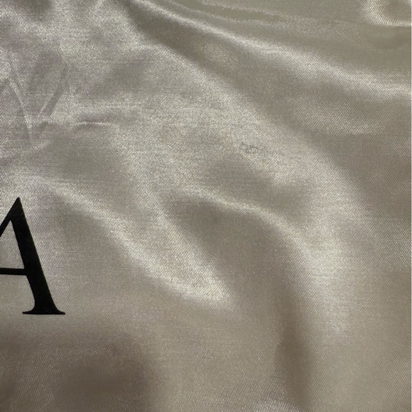 Furla Satin Drawstring Dust Bag in White - Picture 6 of 13